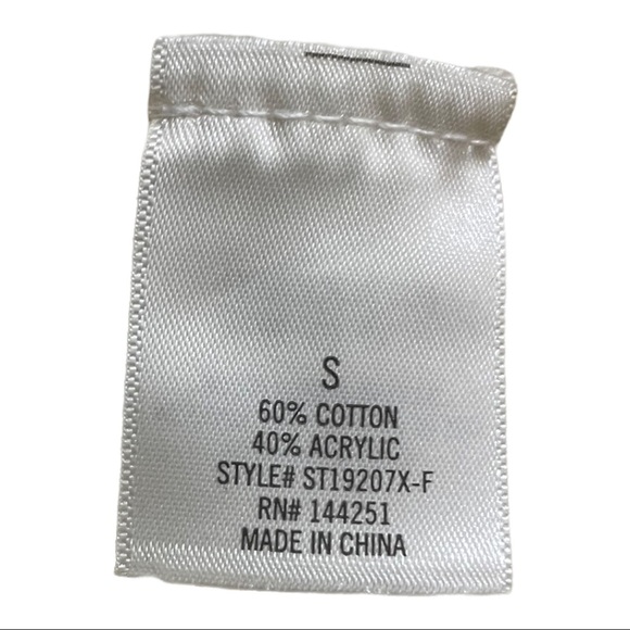 Jun & Ivy womens crewneck sweater Small off white Cotton - Picture 9 of 11